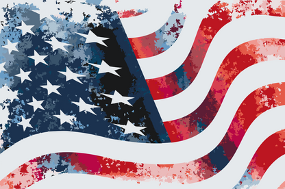 Paint by Numbers - Det amerikanske flag