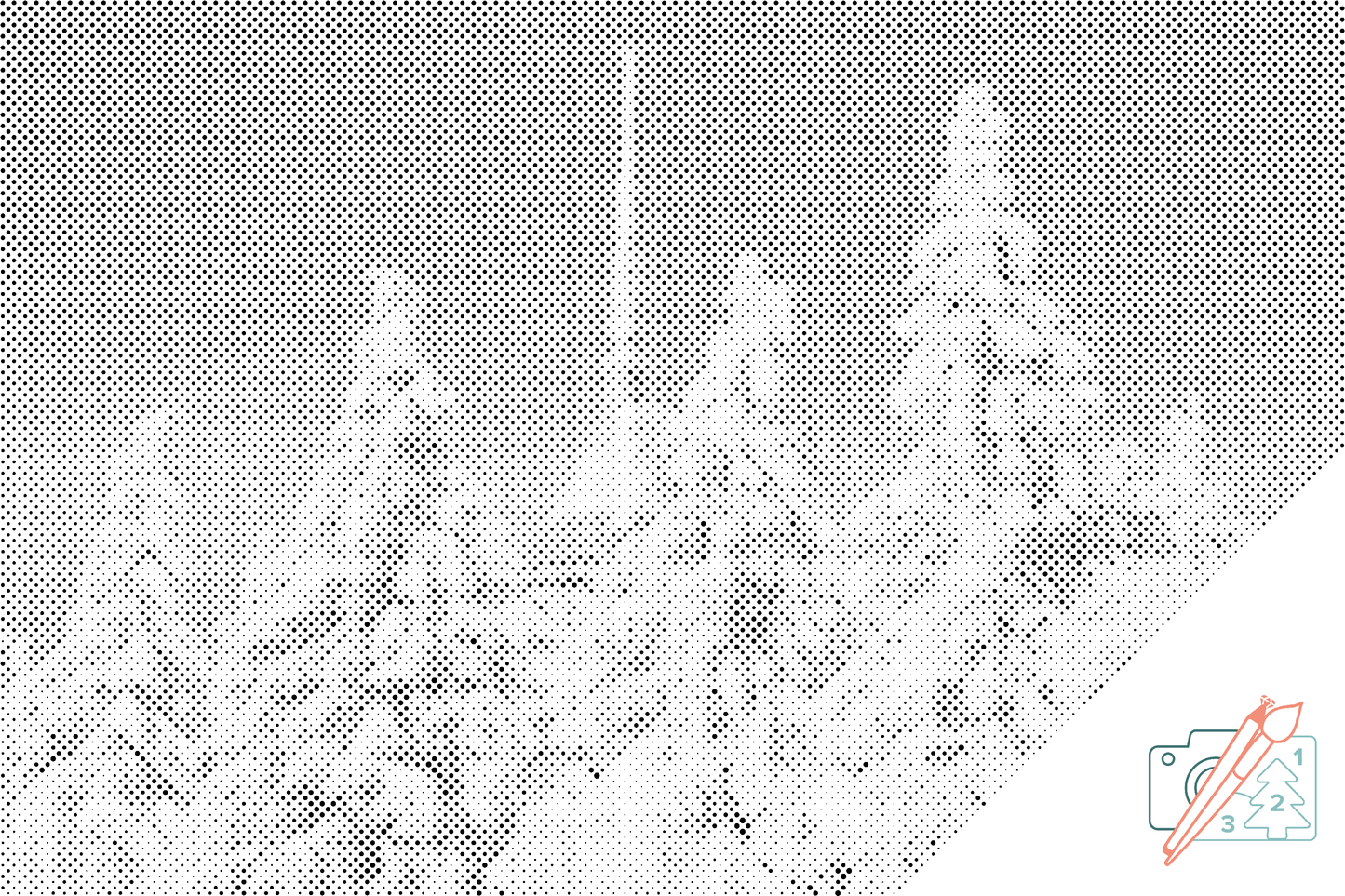 Mal-med-prikker -  Snowy spøgede