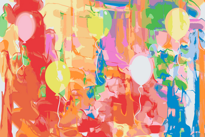 Paint by Numbers - Abstrakte balloner