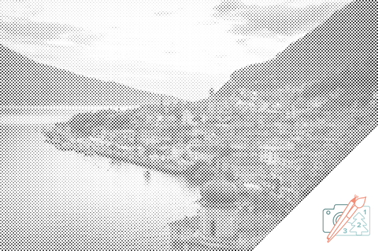 Mal-med-prikker -  Garda, Italien