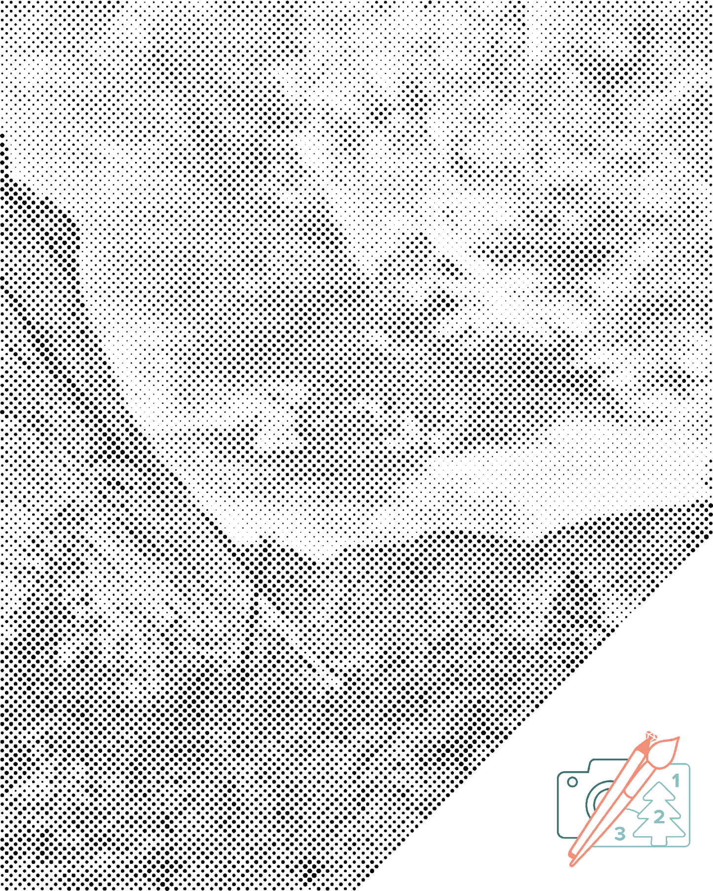 Mal-med-prikker -  Nationalpark Yosemite
