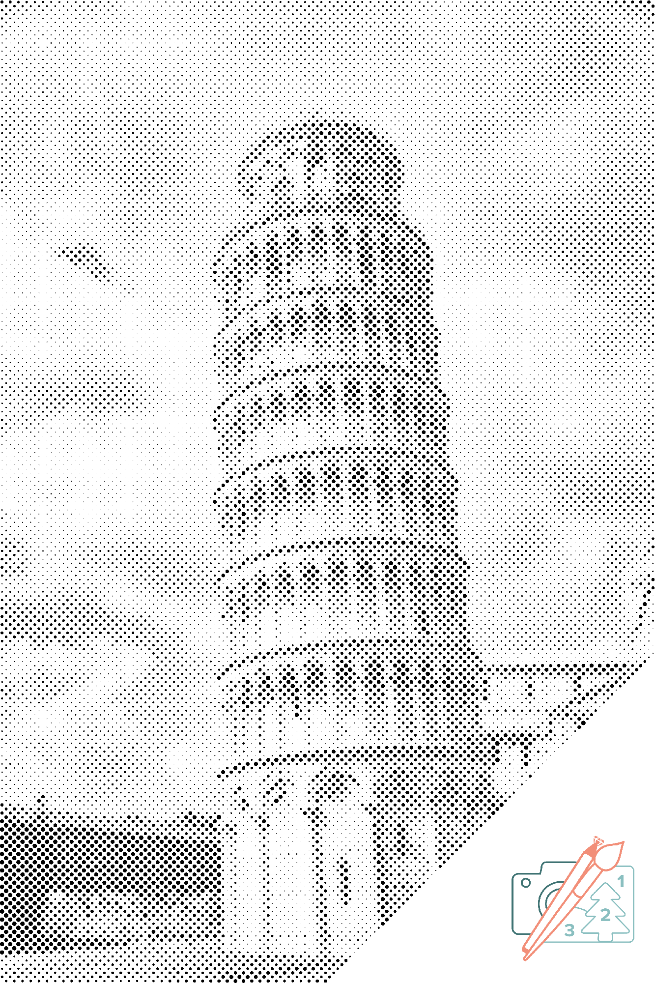 Mal-med-prikker -  Det Skæve Tårn i Pisa
