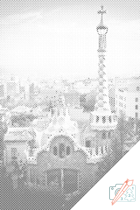 Mal-med-prikker -  Park Güell, Barcelona 3