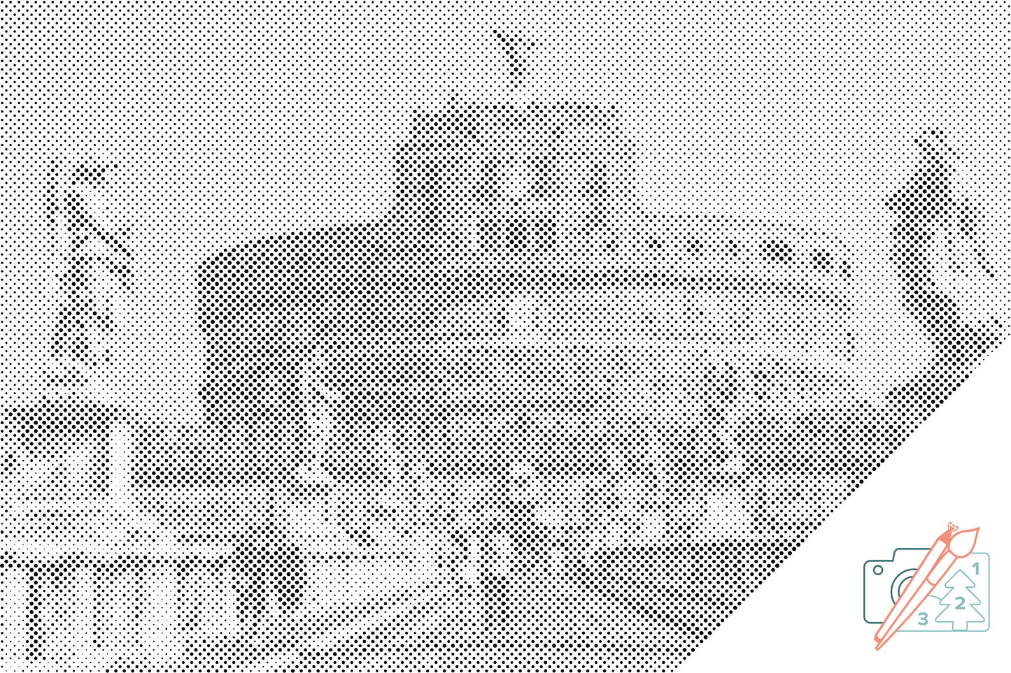 Mal-med-prikker -  Castle Sant Angelo i Rom