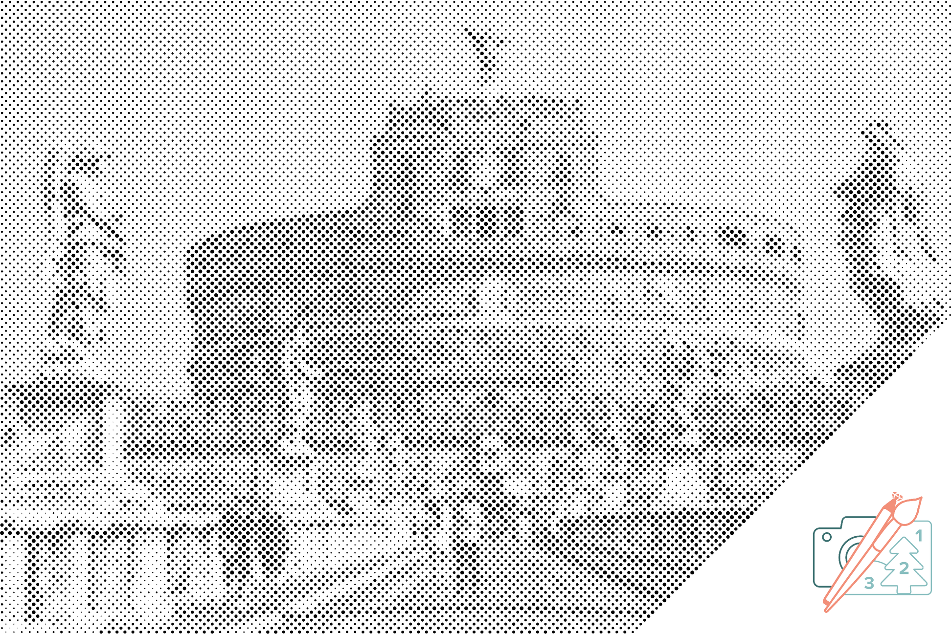 Mal-med-prikker -  Castle Sant Angelo i Rom