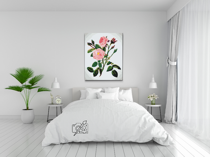 Paint by Numbers - Vilde lyserøde roser