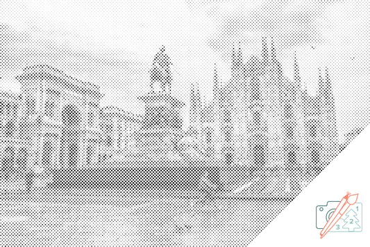 Mal-med-prikker -  Milano Katedral 2