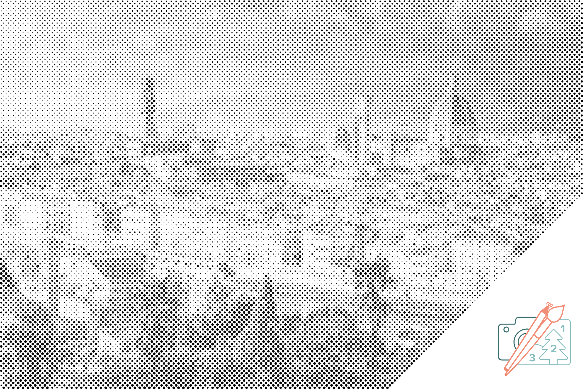 Mal-med-prikker -  Byudsigt - Firenze