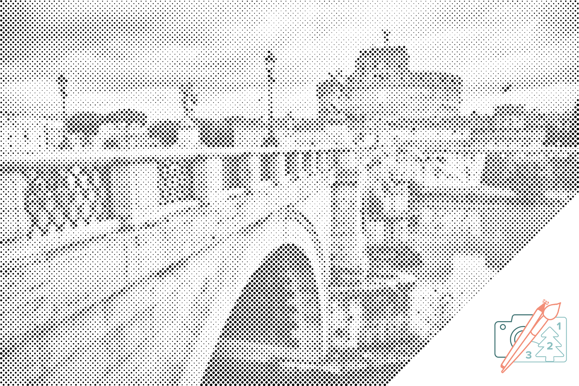 Mal-med-prikker -  Castle Sant Angelo i Rom 2