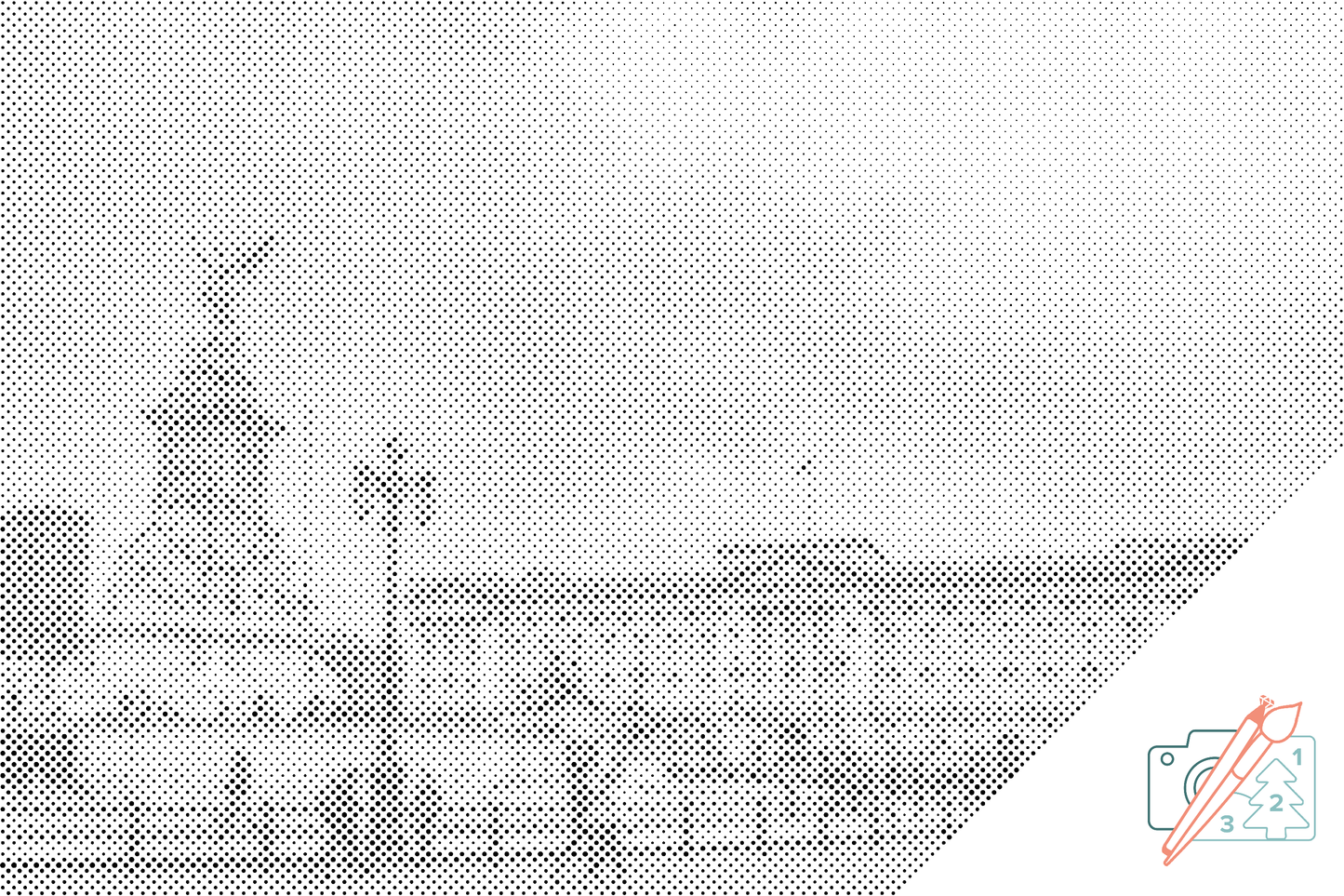 Mal-med-prikker -  Buckingham Palace, England 2