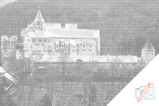 Mal-med-prikker -  Pernštejn Slot