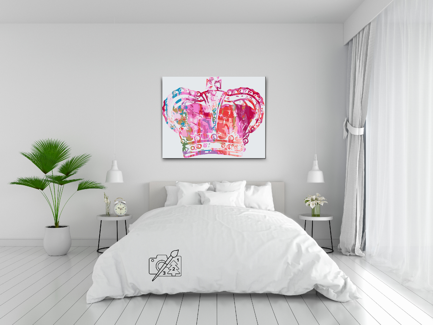 Paint by Numbers - Farverig krone
