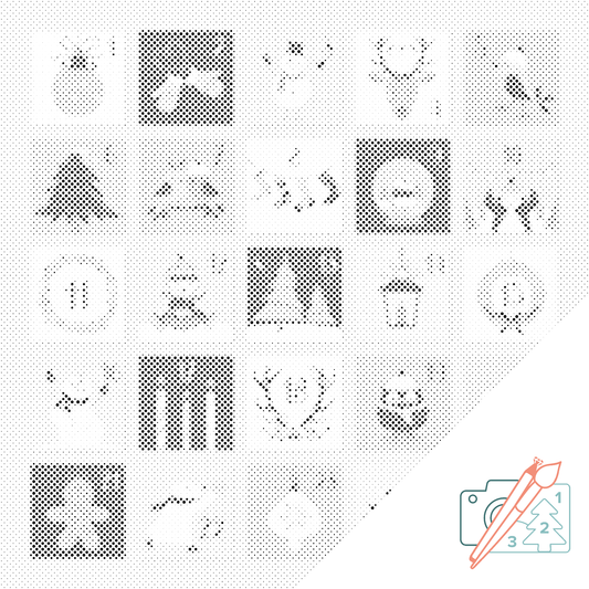 Mal-med-prikker -  Adventskalender