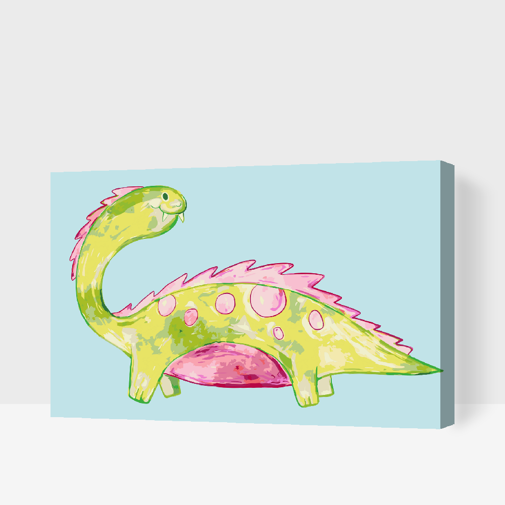 Paint by Numbers - Sød dinosaur