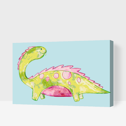 Paint by Numbers - Sød dinosaur