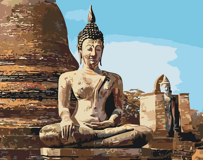 Paint by Numbers - Buddha-statue