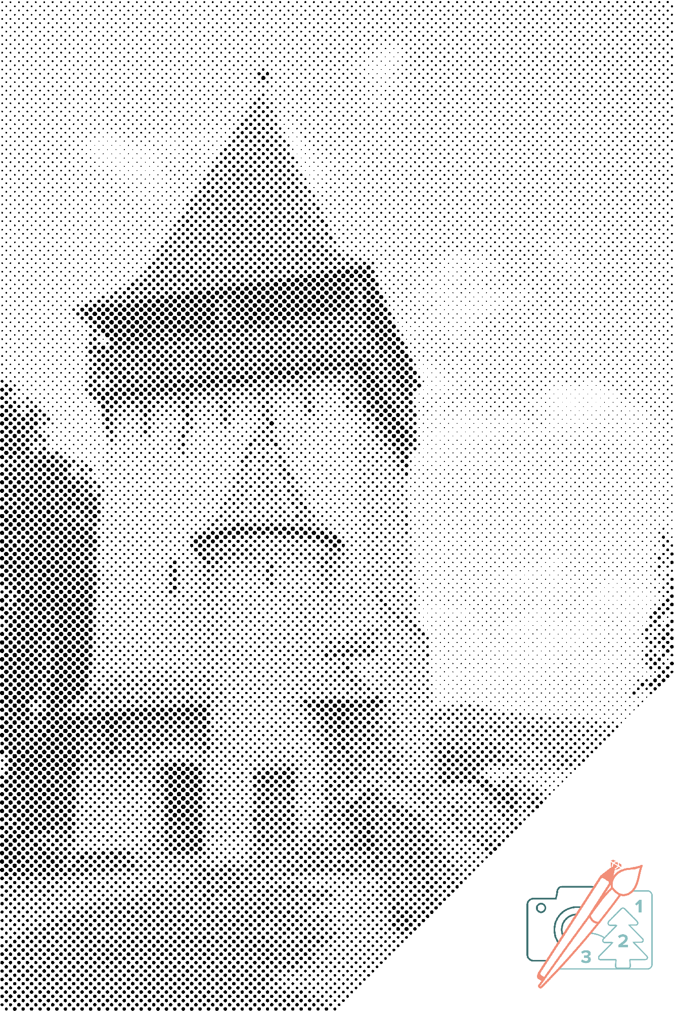 Mal-med-prikker -  Bierta Kirke, Rumænien