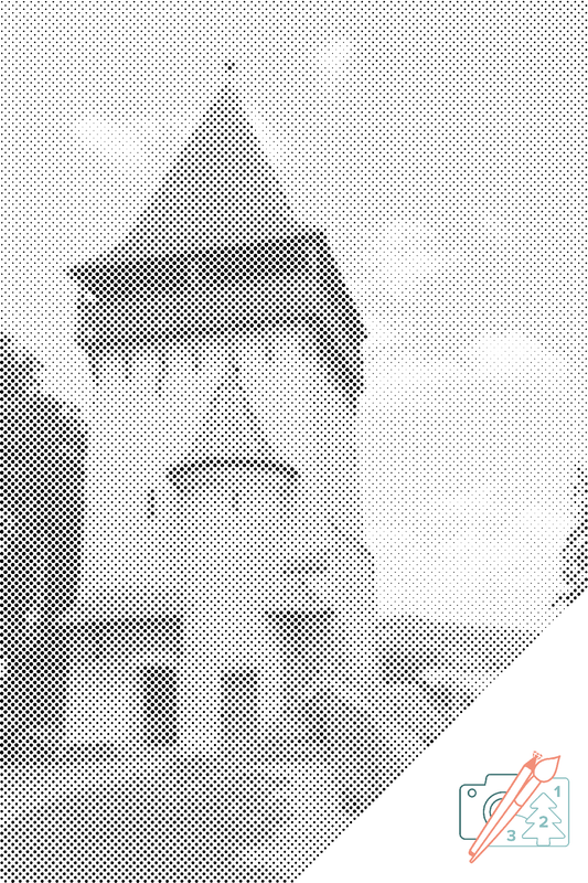 Mal-med-prikker -  Bierta Kirke, Rumænien