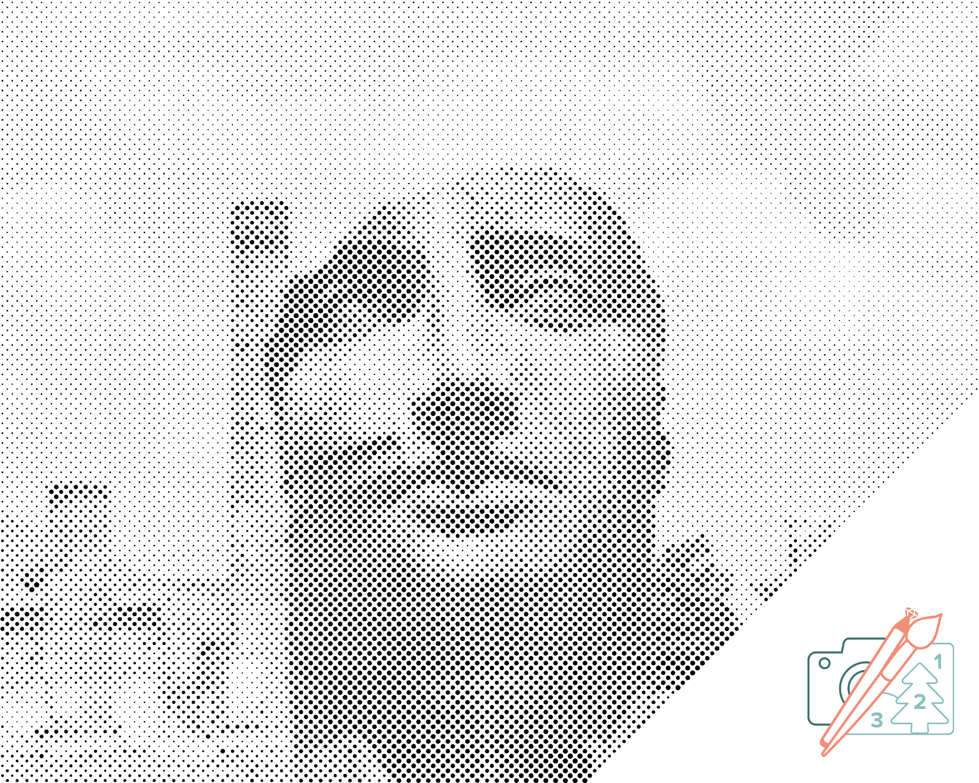 Mal-med-prikker -  Pompeji, Italien 2