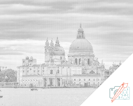 Mal-med-prikker -  Basilikaen for Sankt Markus, Venedig
