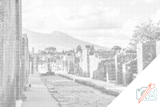 Mal-med-prikker -  Pompeji, Italien