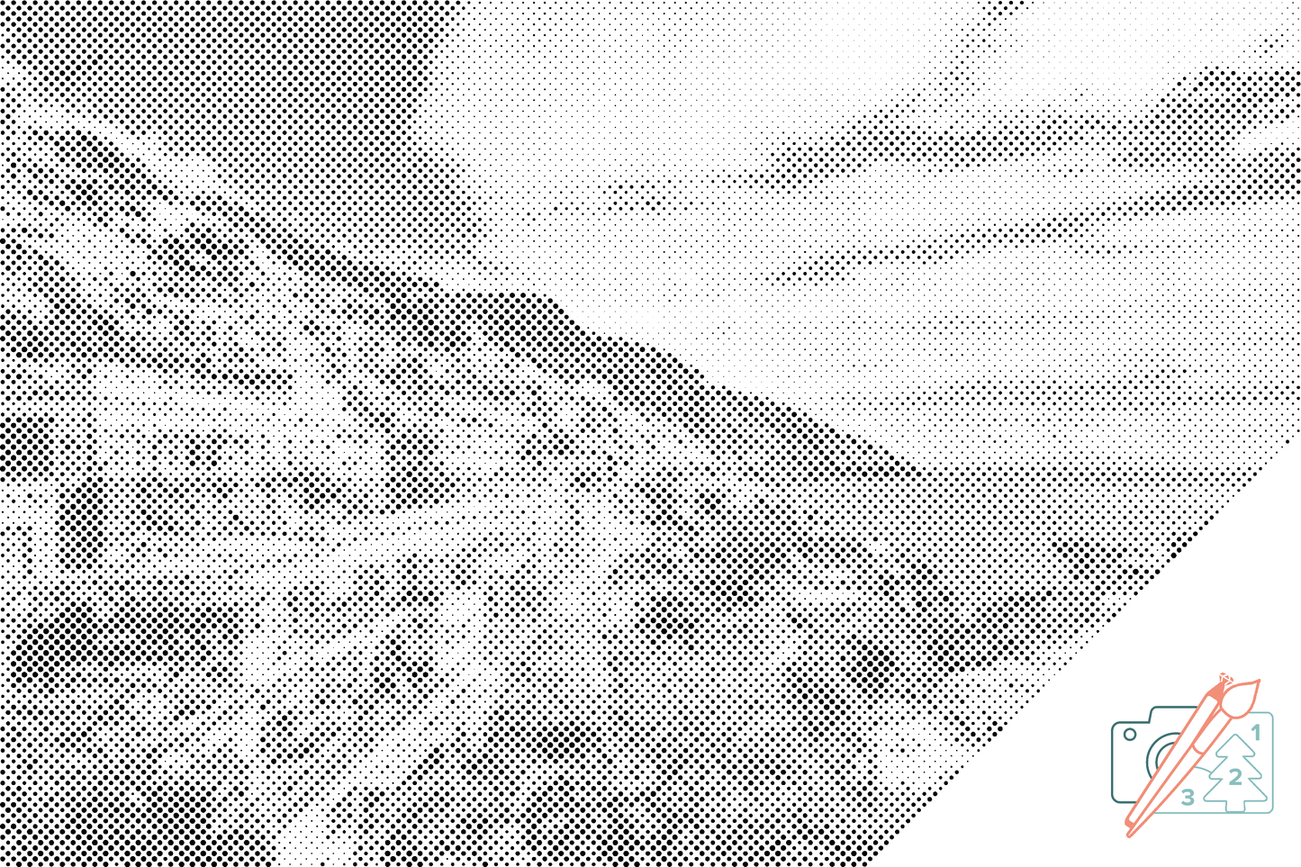 Mal-med-prikker -  Amalfikysten, Italien