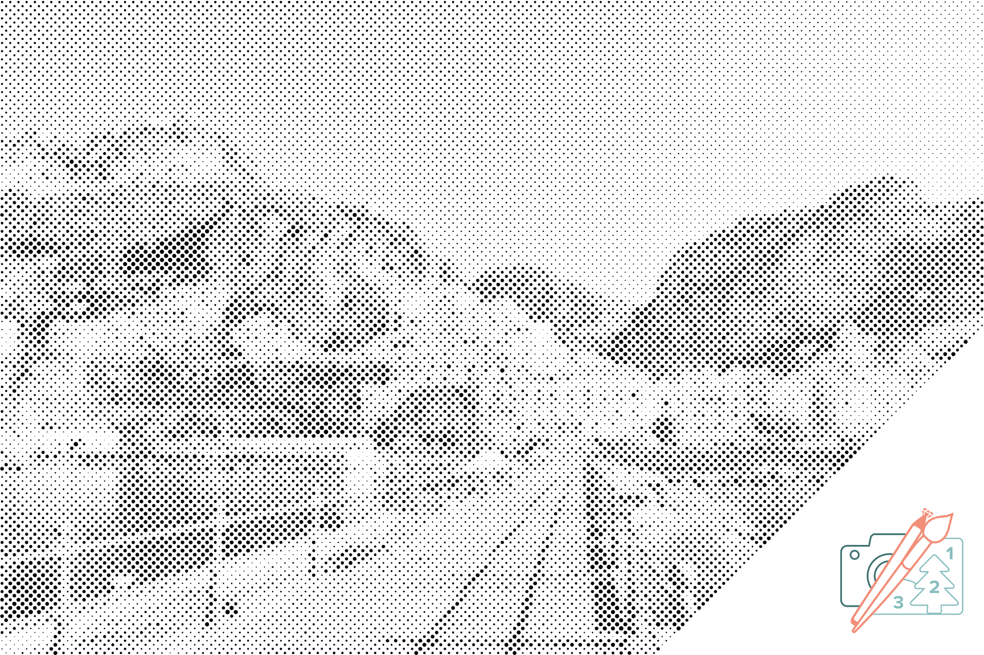 Mal-med-prikker -  Amalfi, Italien