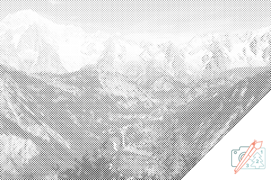 Mal-med-prikker -  Mont Blanc 2
