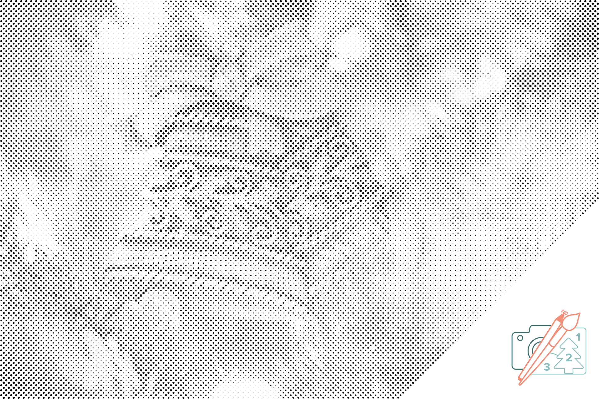 Mal-med-prikker -  Juleklokker