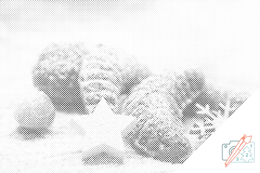 Mal-med-prikker -  Juleslik
