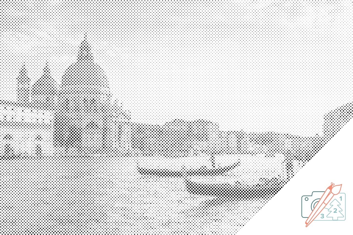 Mal-med-prikker -  Basilikaen Sankt Markus, Venedig 2