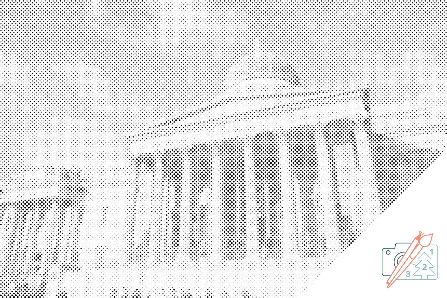 Mal-med-prikker -  National Gallery i London