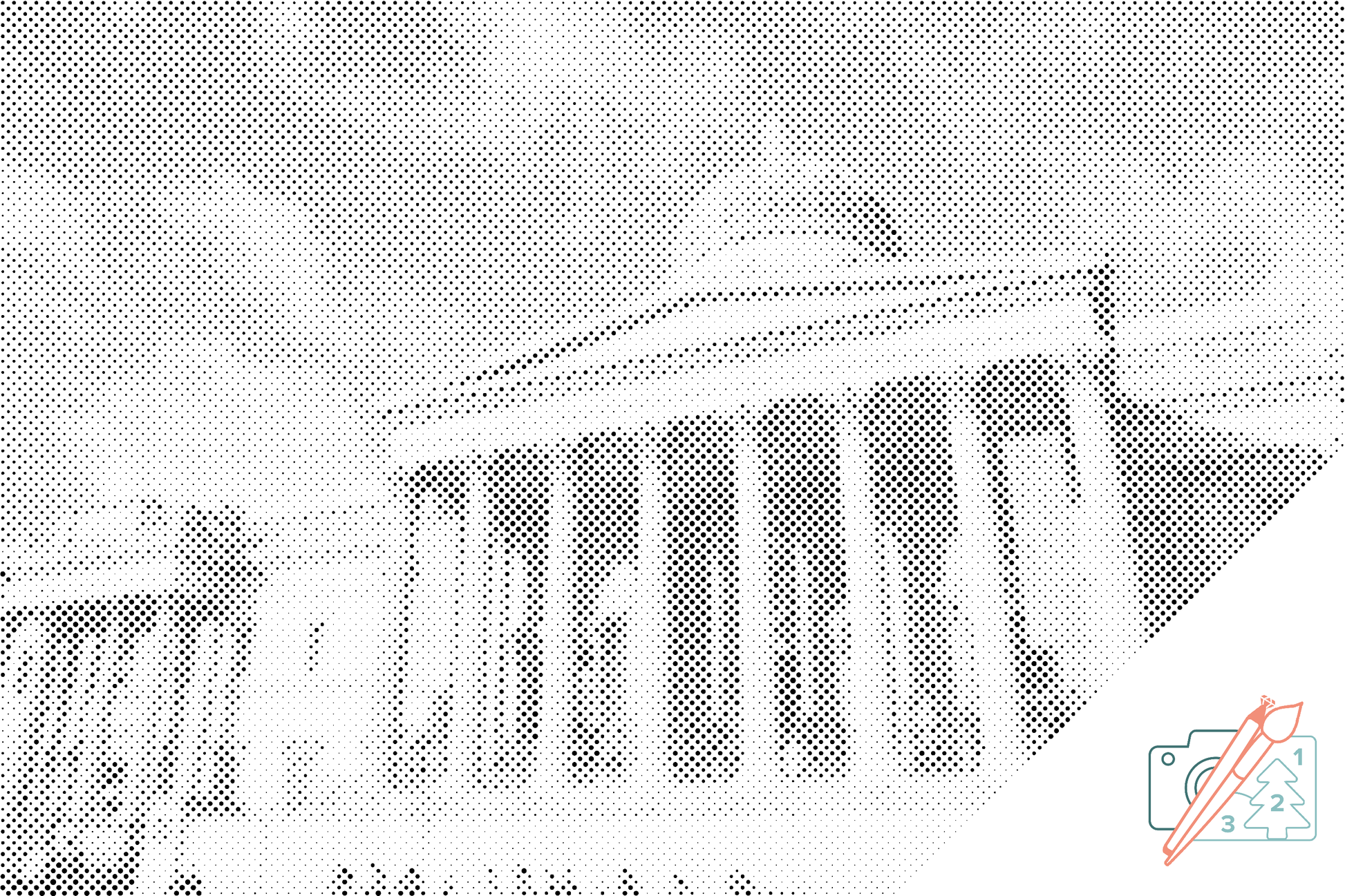 Mal-med-prikker -  National Gallery i London