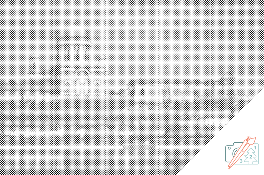Mal-med-prikker -  Esztergom-basilikaen