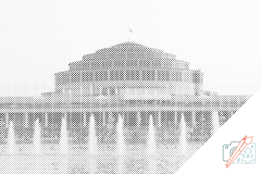 Mal-med-prikker -  Centennial Hall, Wroclaw, Polen
