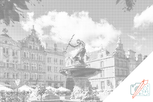 Mal-med-prikker -  Neptuns Fontæne, Gdansk, Polen