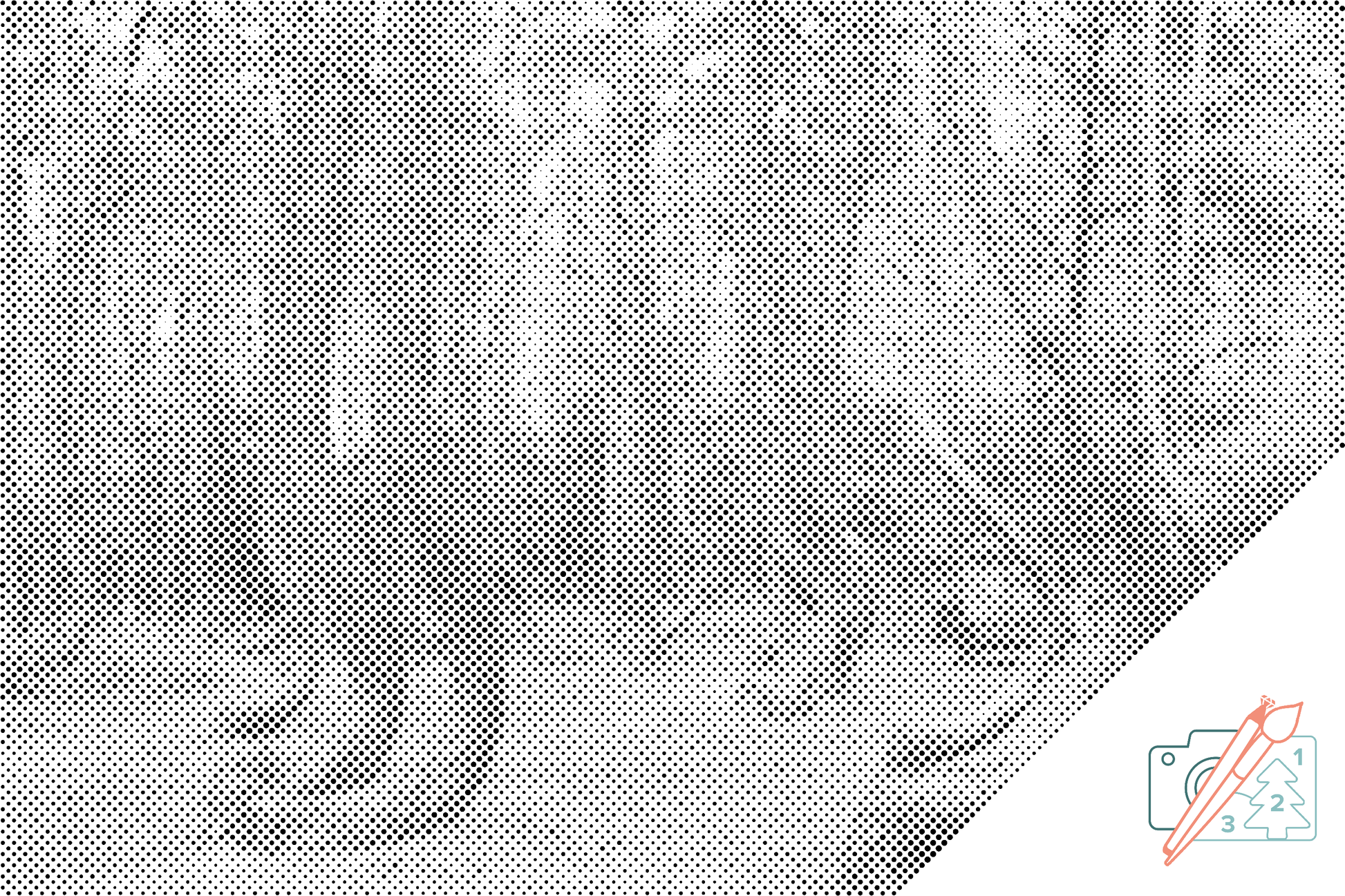 Mal-med-prikker -  Kroget Skov i Polen