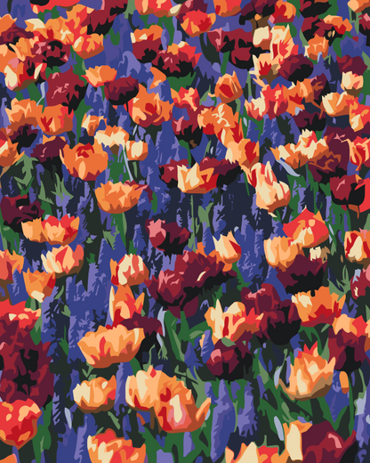 Paint by Numbers - Blomstermark
