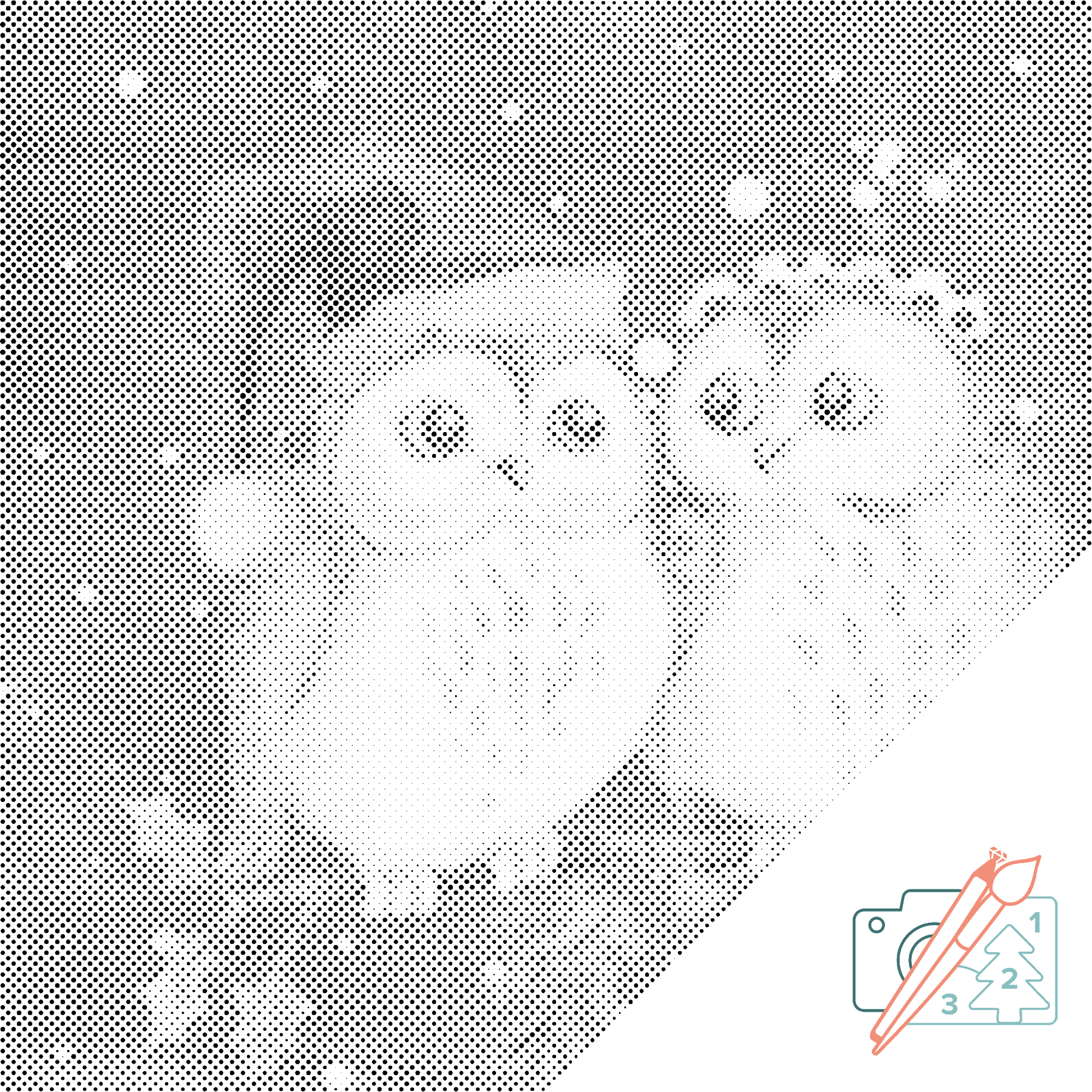 Mal-med-prikker -  Juleugler
