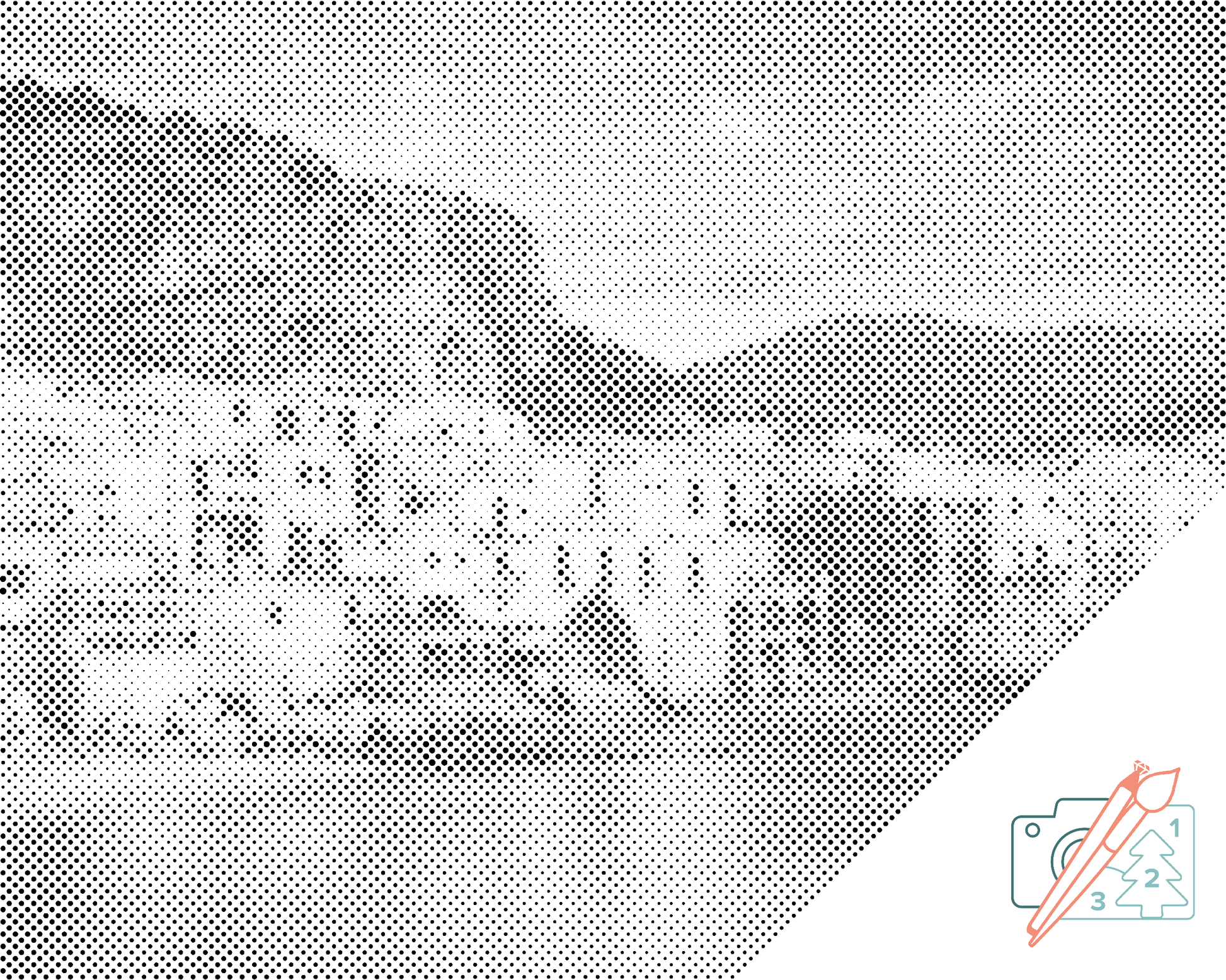 Mal-med-prikker -  Palermo, Italien
