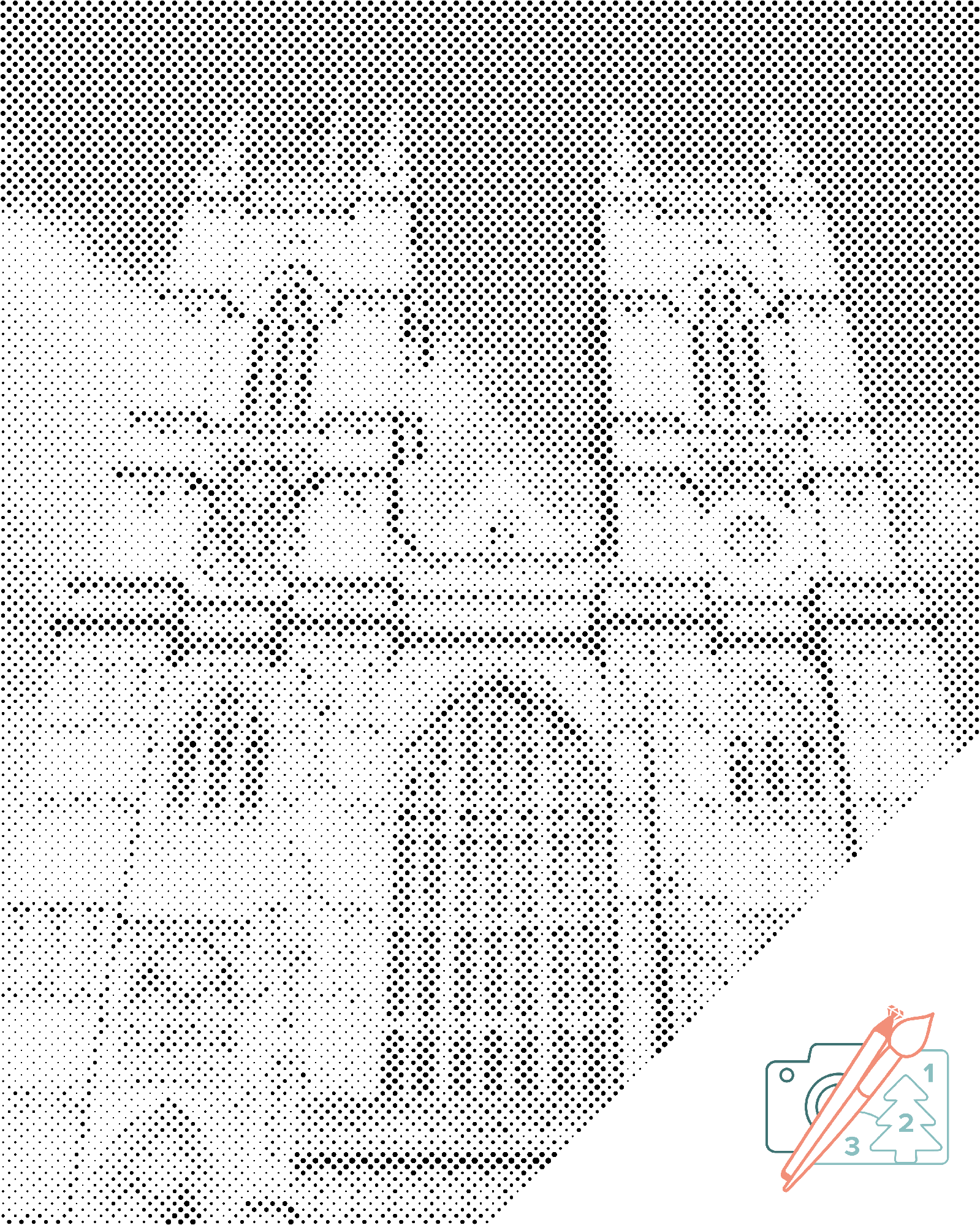 Mal-med-prikker -  Westminster Abbey, England