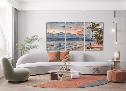 Diamond Painting - Stille strand (sæt af 3)