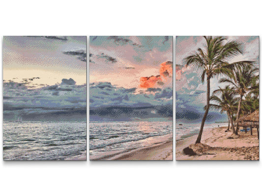 Diamond Painting - Stille strand (sæt af 3)
