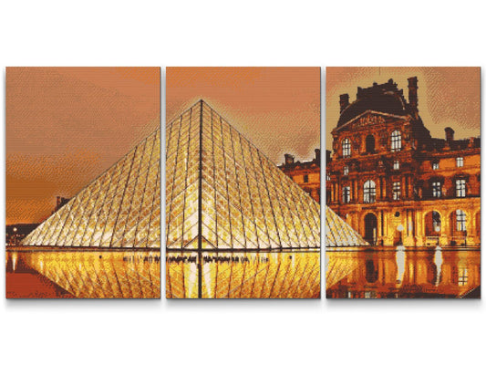 Diamond Painting - Louvre (sæt af 3)