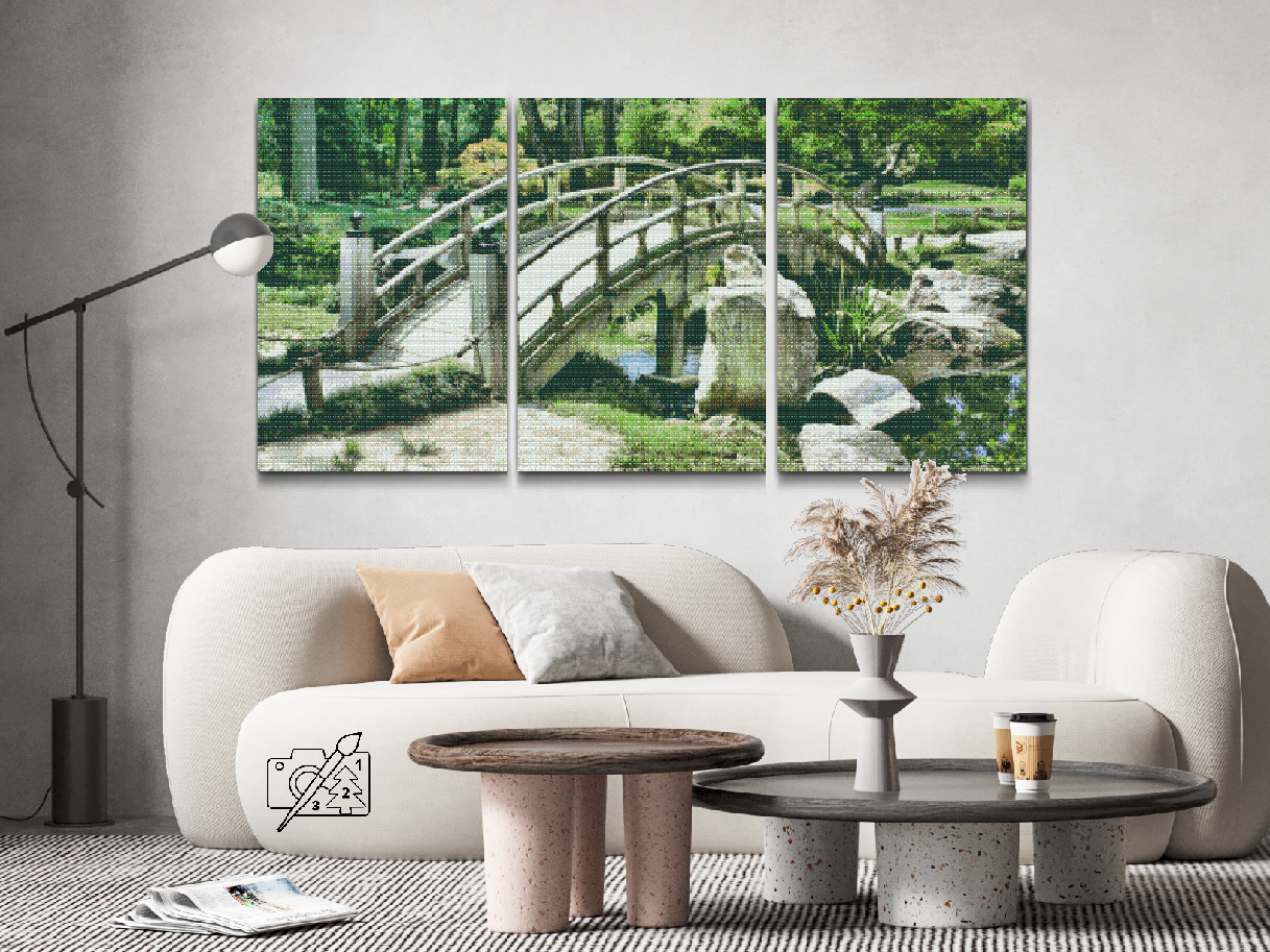 Diamond Painting - Japansk have (sæt af 3)