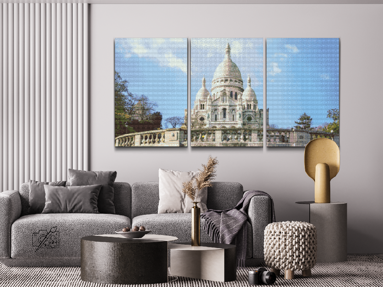 Diamond Painting - Sacre Coeur (sæt af 3)