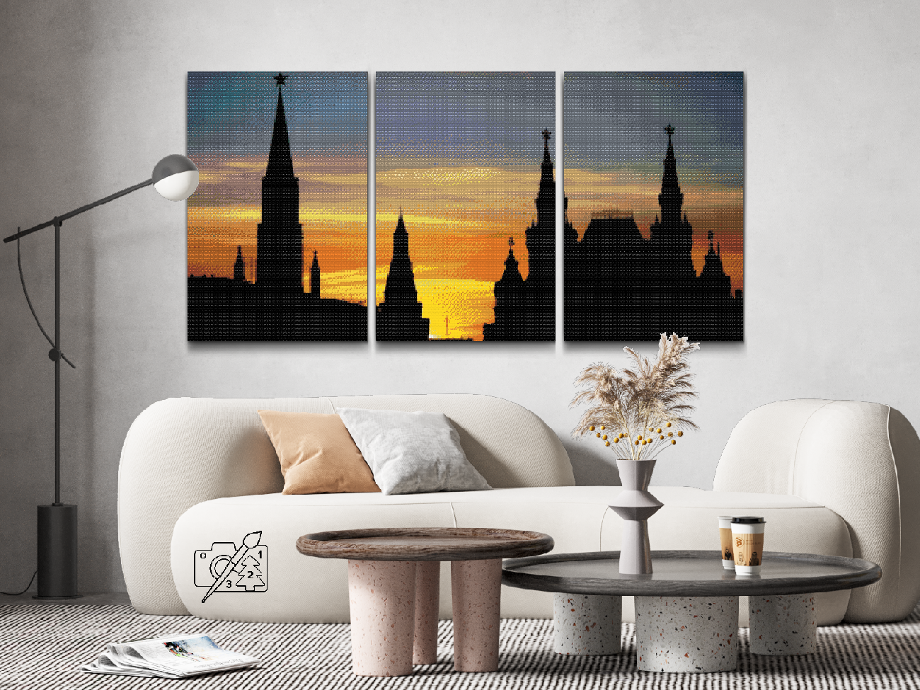 Diamond Painting - Solnedgang (sæt af 3)