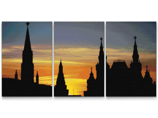 Diamond Painting - Solnedgang (sæt af 3)