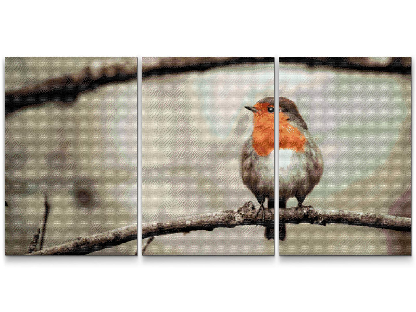 Diamond Painting - Robin (sæt af 3)