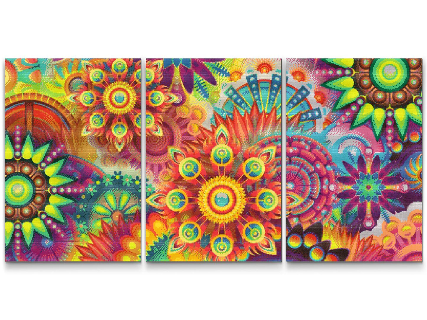 Diamond Painting - Colorful Mandala (sæt af 3)
